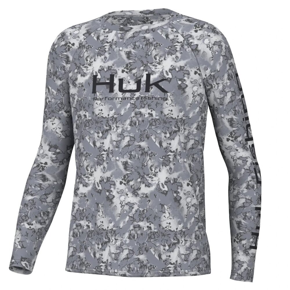 NWT Men's HUK Pursuit Crew Fin Flats Performance Shirt Medium M